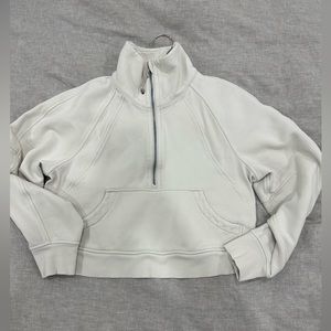 Scuba Oversized funnel neck half zip